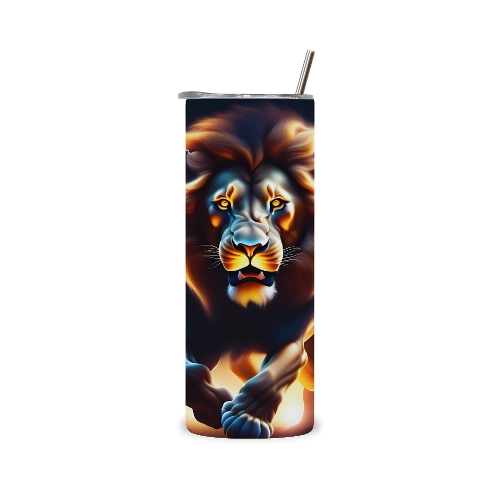Custom Dark Lion Tumbler